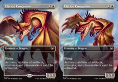 (377) Clarion Conqueror - FOIL - BORDERLESS REVERSIBLE